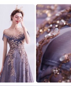 purple formal dress 1003-06