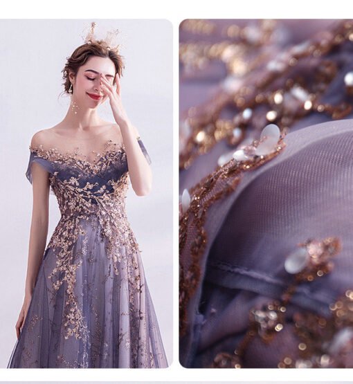 purple formal dress 1003-06