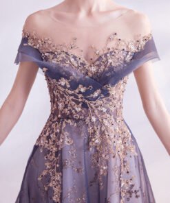 purple formal dress 1003-07