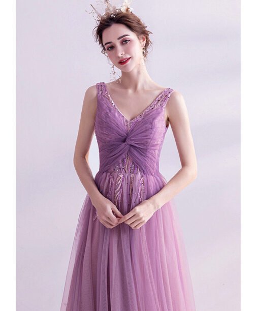 purple pink prom dress 997-03