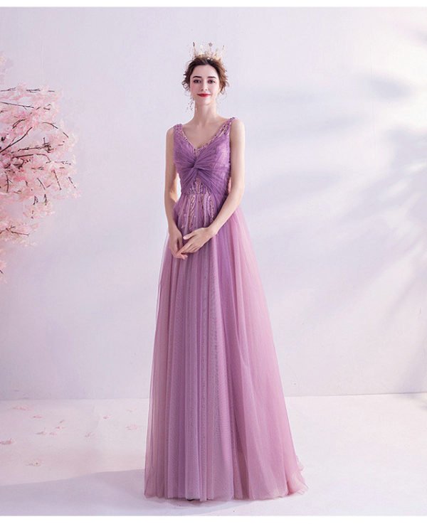 purple pink prom dress 997-05