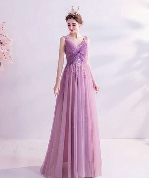 purple pink prom dress 997-06