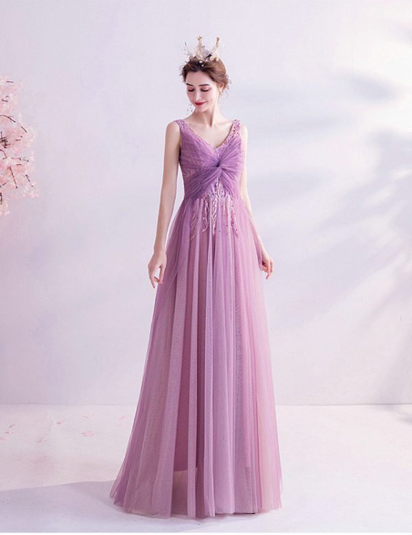 purple pink prom dress 997-06