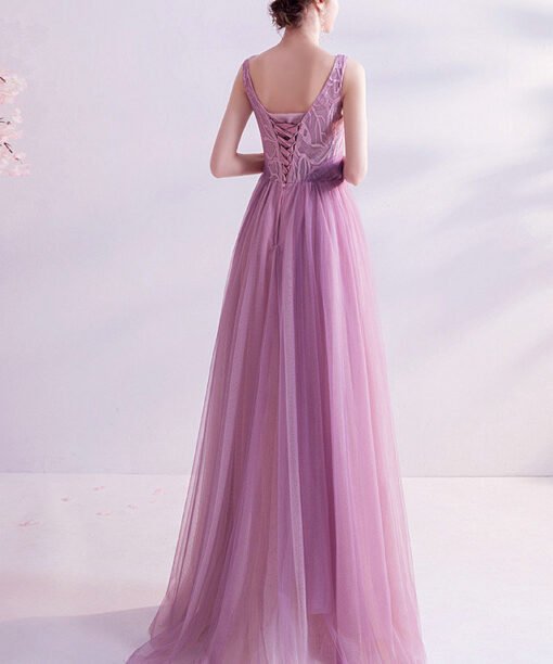 purple pink prom dress 997-07