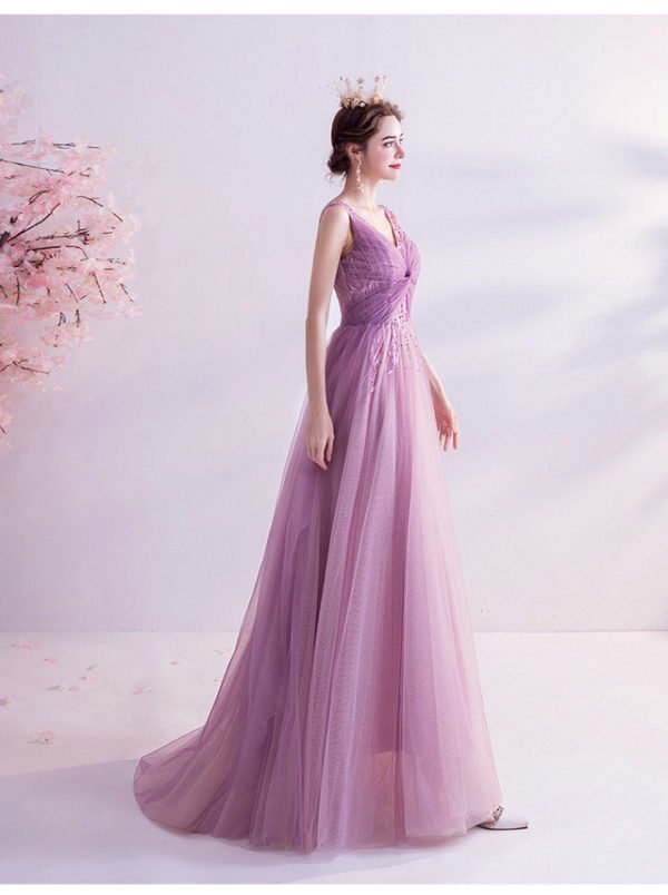 purple pink prom dress 997-08