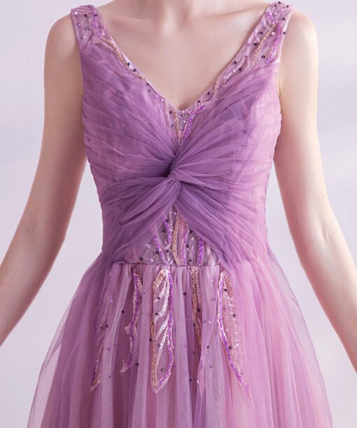 purple pink prom dress 997-09