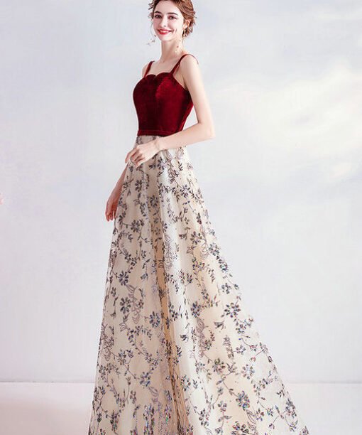 red formal dress 1014-003