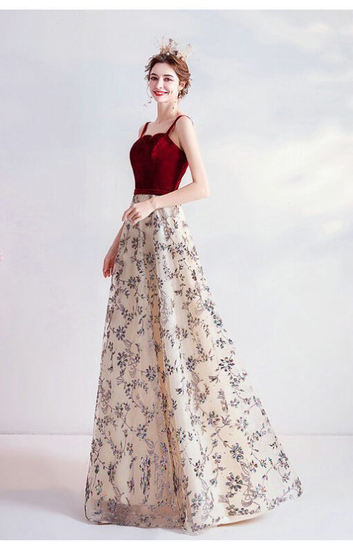 red formal dress 1014-003
