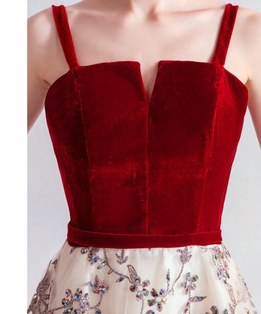 red formal dress 1014-004