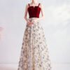 red formal dress 1014-008
