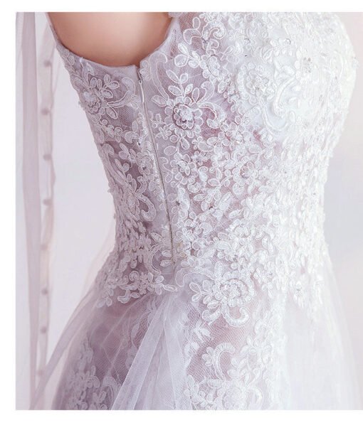 simple white wedding dress 1016-002