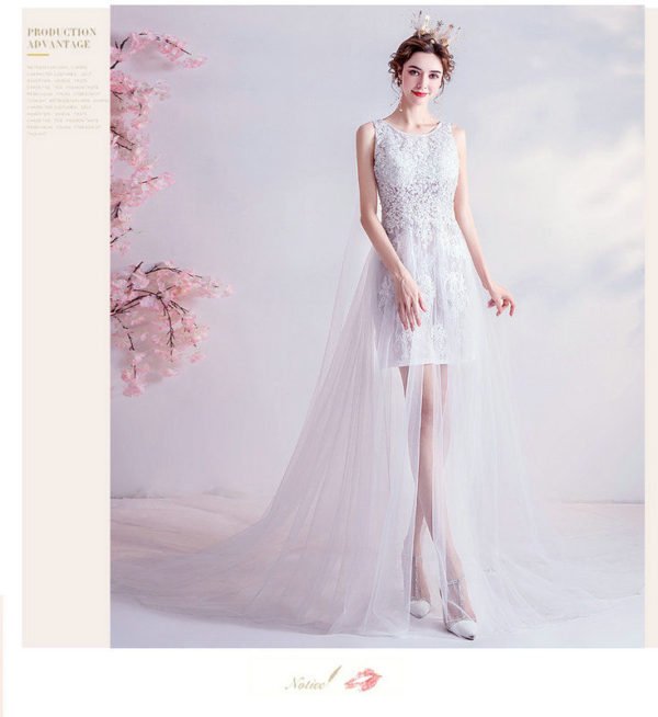 simple white wedding dress 1016-010