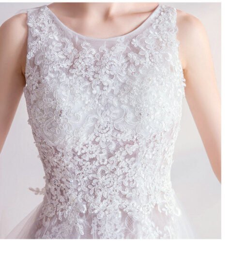 simple white wedding dress 1016-011