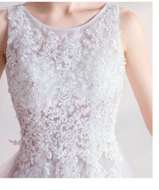 simple white wedding dress 1016-011