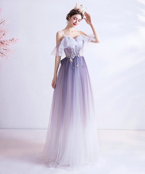 Spaghetti Strap bridesmaid dress 1044-002