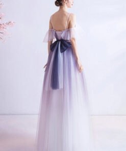 Spaghetti Strap bridesmaid dress 1044-004
