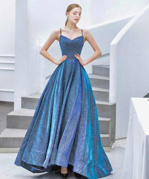 blue sparkle dress 1050-001