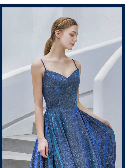 blue sparkle dress 1050-002
