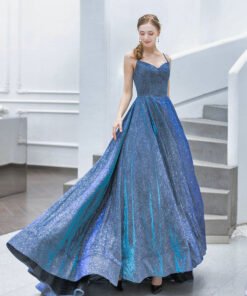 blue sparkle dress 1050-003