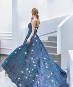 blue sparkle dress 1050-004