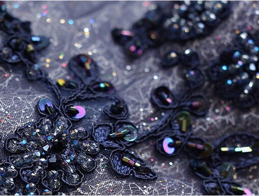 dark grey prom dress 1048-002