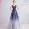 dark grey prom dress 1048-010