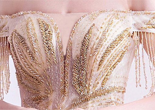 gold wedding dress 1022-001