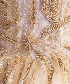 gold wedding dress 1022-002