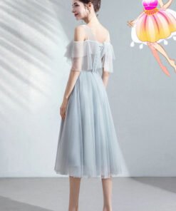 grey a line dress 1039-004