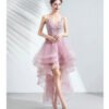 high low pink prom dress 1031-006