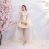 long cape dress 1043-002