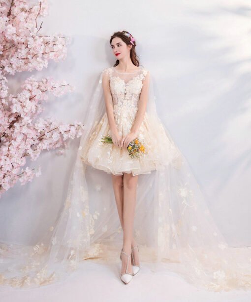 long cape dress 1043-002