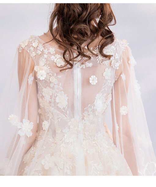 long cape dress 1043-004