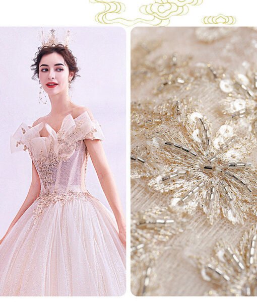 off the shoulder wedding dress 1036-003