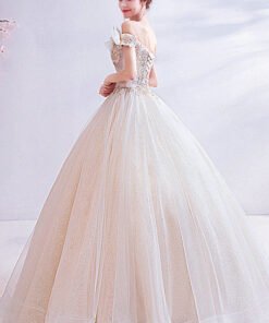 off the shoulder wedding dress 1036-004