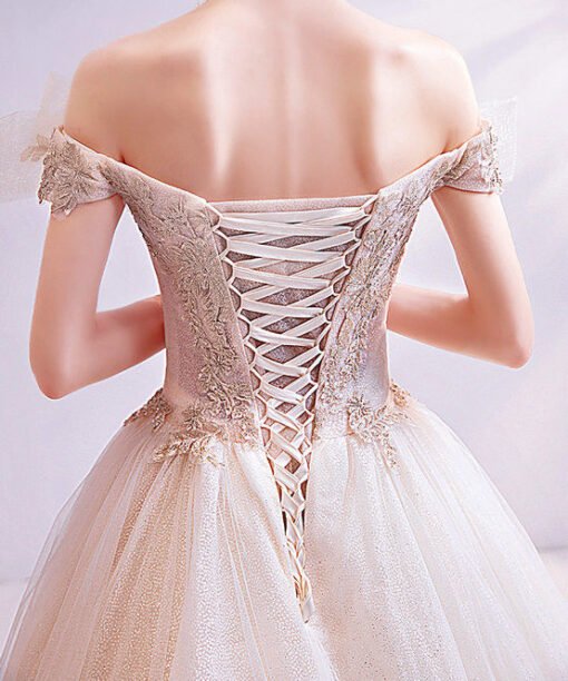 off the shoulder wedding dress 1036-006