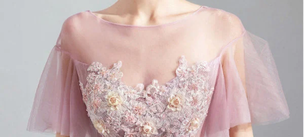 pink mermaid prom dress 1026-001