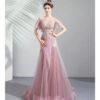 pink mermaid prom dress 1026-006