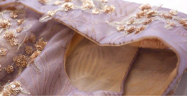 Purple Short Prom Dress Off The Shoulder A Line Cocktail Dress - Image 9