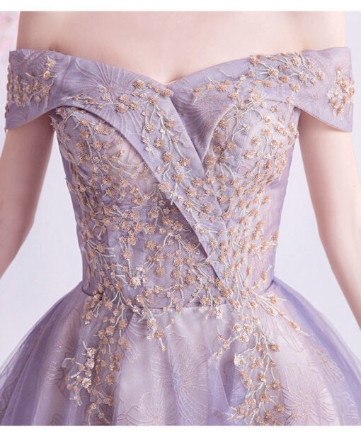 purple short prom dress 1037-005