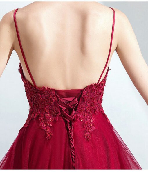 red high low dress 1035-009