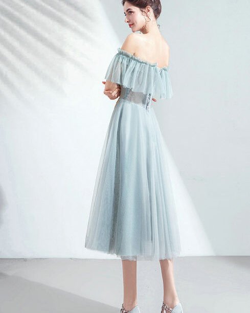 tea length bridesmaid dress 1041-002