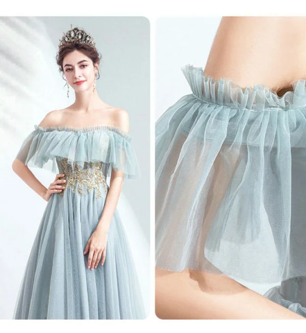 tea length bridesmaid dress 1041-003