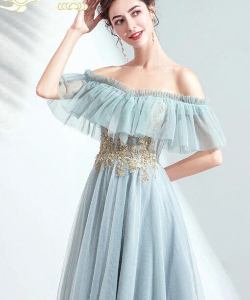 tea length bridesmaid dress 1041-006