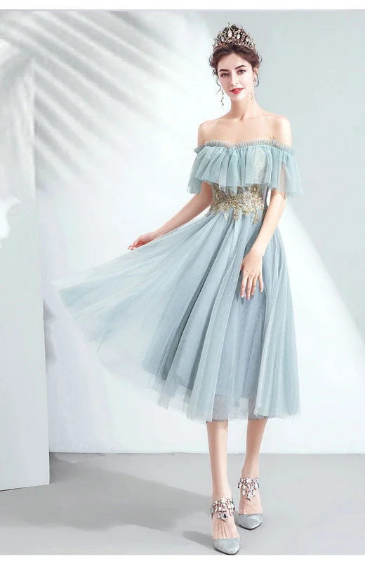 tea length bridesmaid dress 1041-008