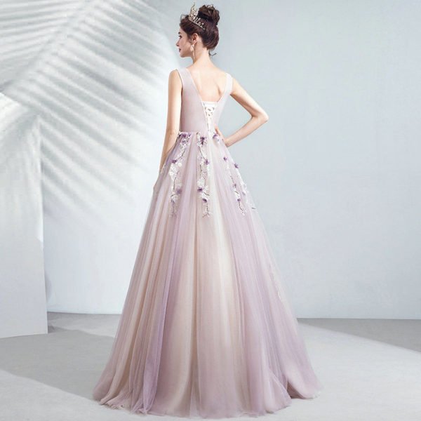 v neck ball gown 1049-004