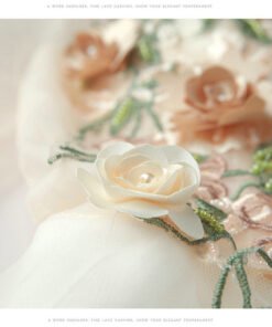 wedding dress with flowers 1029-002