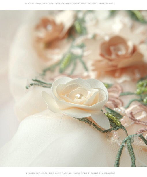 wedding dress with flowers 1029-002