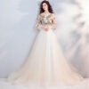 wedding dress with flowers 1029-005