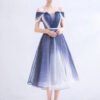white and blue cocktail dress 1028-004